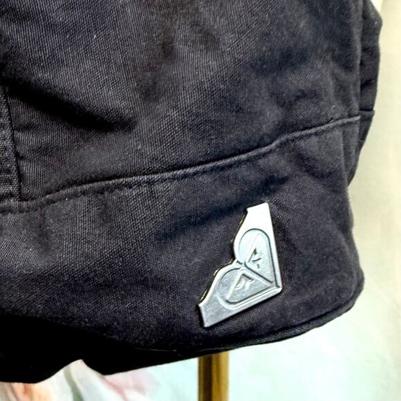 Vintage Y2K Roxy B & W Lace Up Front Cinch Tassel Closure Bucket Style Hobo Bag - Picture 5 of 8